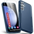 thumbnail image 1 of Heavy Duty Phone Case Designed for Samsung Galaxy A13 Case with 2 Pack Tempered Glass Screen Protector, Shockproof Dropproof Anti-Scratch Phone Case Cover for Samsung Galaxy A13,Blue, 1 of 6