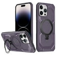 thumbnail image 1 of Heavy Duty Phone Case For iPhone 13 Pro,Built-in Rotatable Magnetic Ring Kickstand,Shockproof Dropproof Tough Rugged Anti-fall Protective Phone Case Cover For iPhone 13 Pro, Purple, 1 of 6
