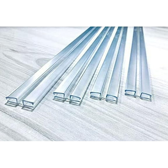 Heavy Duty Piano Hinge 3/16"(4.5mm) or 1/8"(3mm) 24 inch, 4 Pack - Durable PVC Plastic Hinges, Secure Plexiglass Connectors, Easy Assembly Golf Cart Windshield Hinge, Drum Shield, Acrylic Hinges