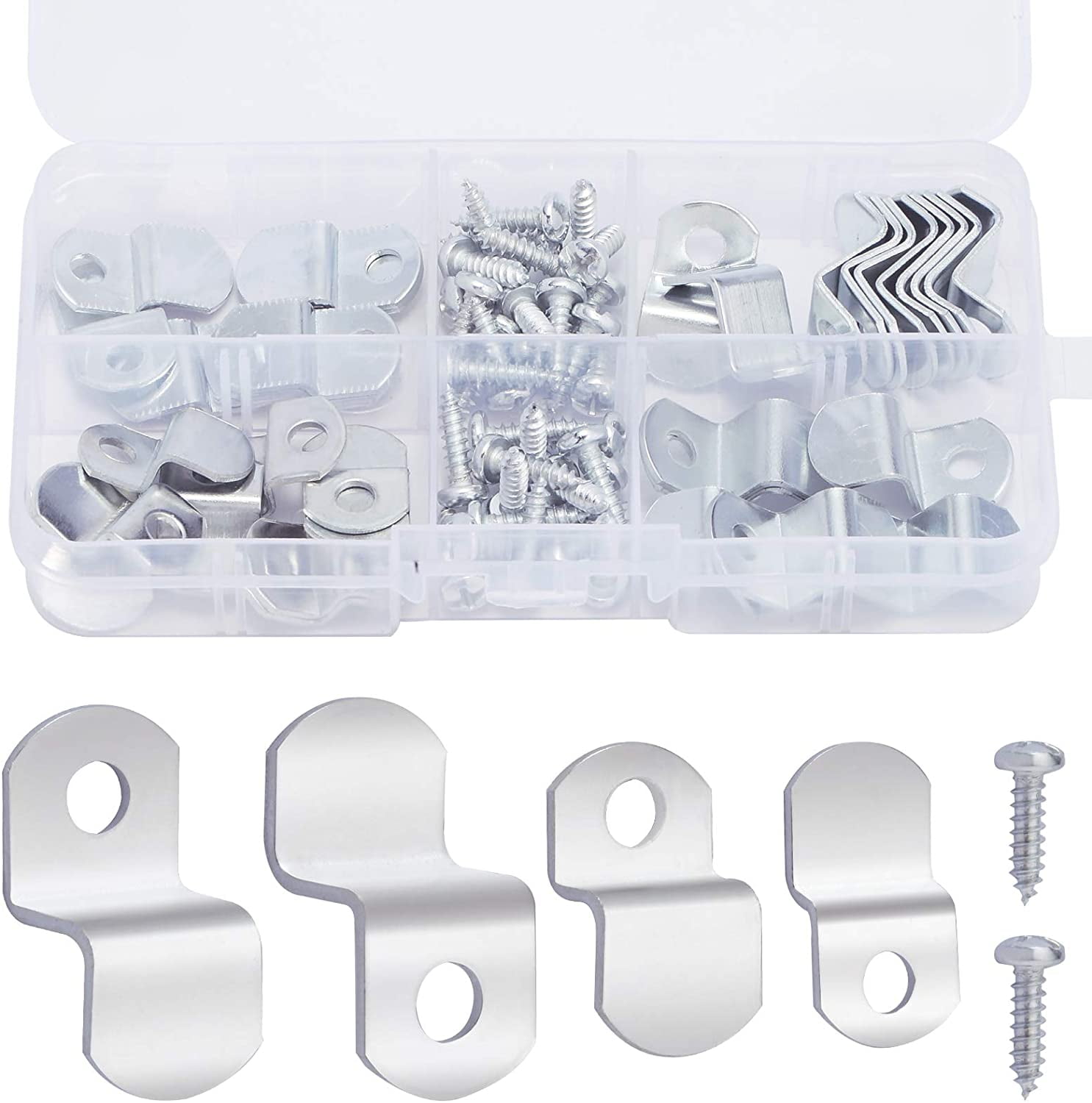 Heavy Duty Picture Framing Mirror Clips Offset Canvas Clips (32 Pack