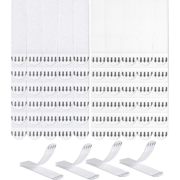 Heavy Duty Picture Hanging Strips, 32 Pairs (64 Strips) Frame Hangers Without Nails for Wall