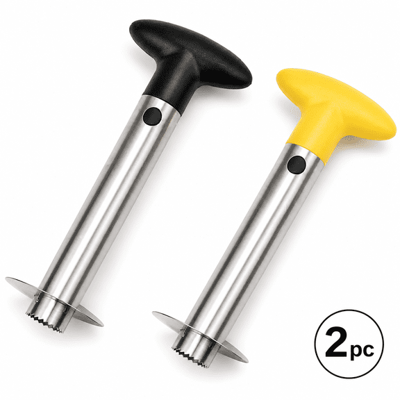 Heavy-Duty Pineapple Peeler Corer Slicer Tool Set of 2, Stainless Steel & ABS Fruit Cutter with Ergonomic Handle for Fast Peeling, Kitchen Fruit Prep Tool in Multiple Colors