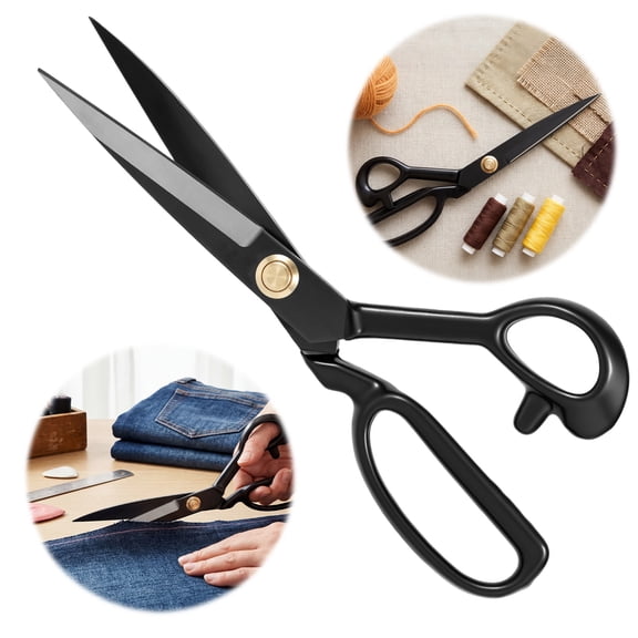 Heavy Duty Pinking Shear for Fabric Cutting 65 Manganese Steel Zig Zag Scissor Scalloped Scissor for Leather Fabric Craft Paper for Sewing DIY Handcraft