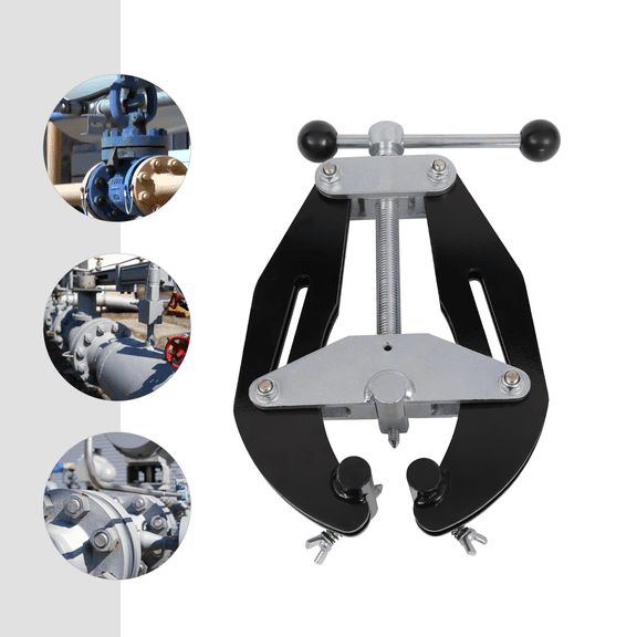 Heavy Duty Pipe Clamp, Ultra Clamp 1.96-5.9in, Strong Hand Tools, Lightweight Design Pipe Alignment Clamp, with Quick Acting Screws, High Strength Pipe Alignment Tool