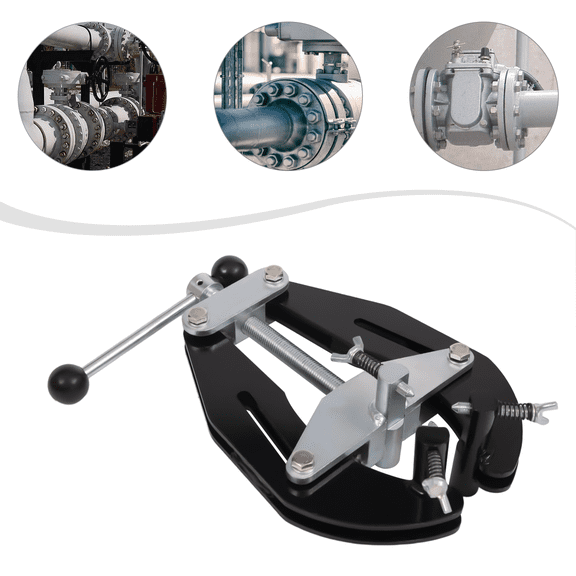 Heavy Duty Pipe Clamp, Ultra Clamp 1.96-5.9in, Strong Hand Tools, Lightweight Design Pipe Alignment Clamp, with Quick Acting Screws, High Strength Pipe Alignment Tool