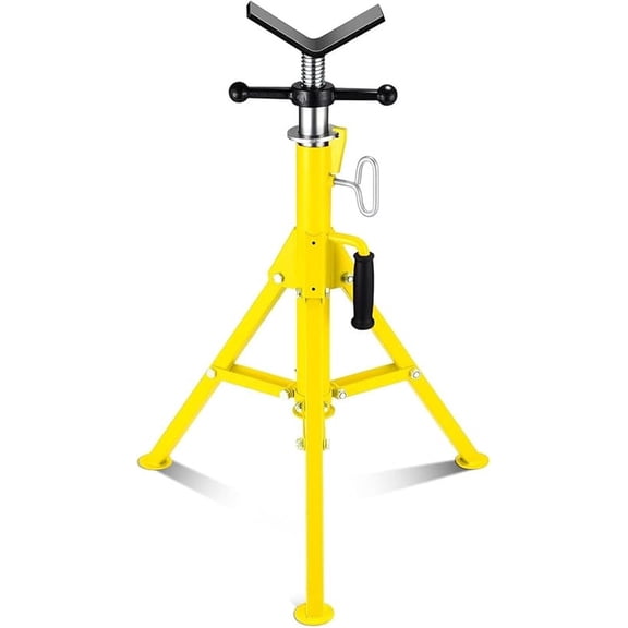 Heavy-Duty Pipe Stand Adjustable Folding Pipe Jack Stand | Sturdy Construction 2500 lbs | 28-52 Inch Adjustable Height | 1/8"-12" Capacity Load Capacity | Ideal for Welding,Portable Automotive Tool