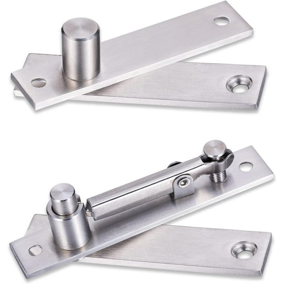 Heavy Duty Pivot Hinge for Wood Door - HBL' Stainless Steel Hidden Door Hinge for Secret Door, with 360 Degree Rotation, Invisible Pivot Door Hardware for Bookshelf.