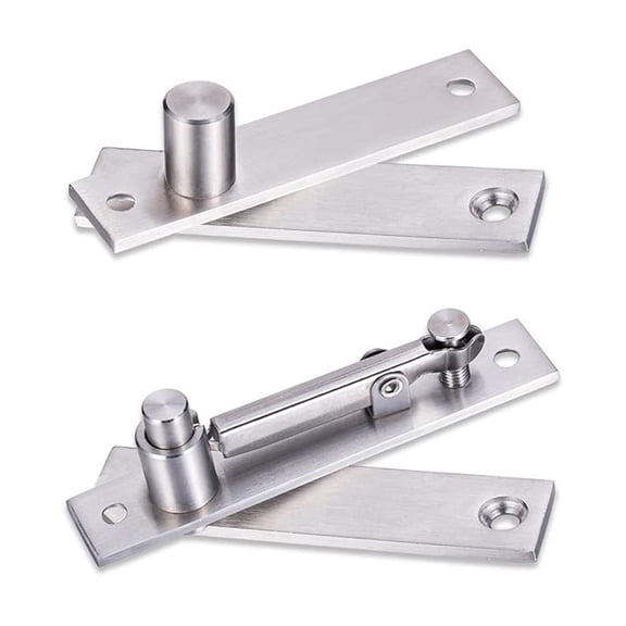 Heavy Duty Pivot Hinge for Wood Door - Stainless Steel Hidden Door Hinge for Secret Door, with 360 Degree Rotation, Invisible Pivot Door Hardware for Bookshelf.
