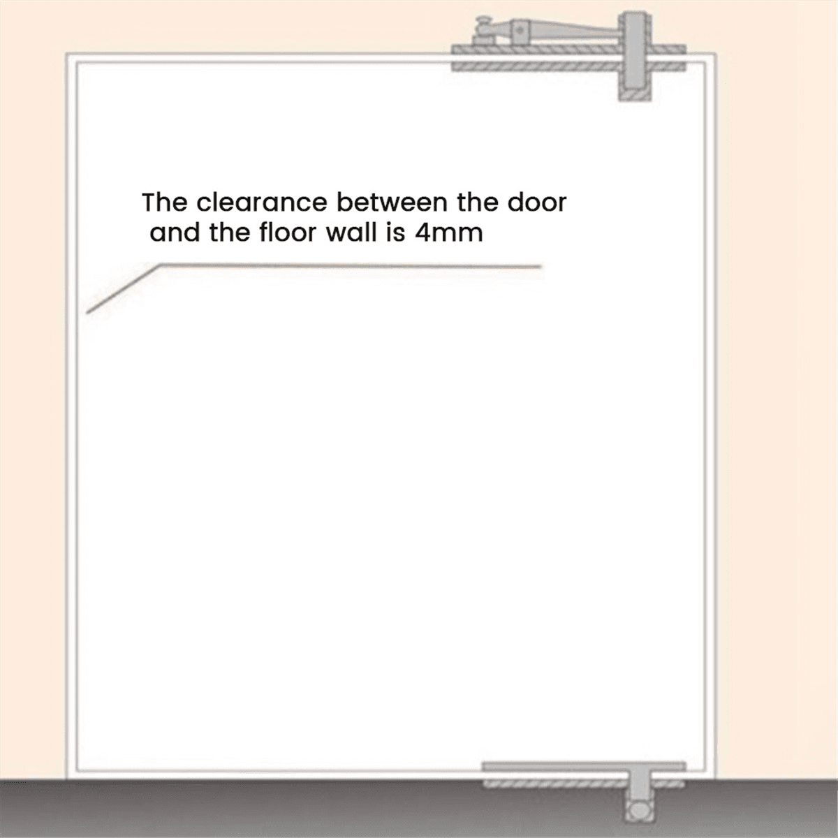 Heavy Duty Pivot Hinge for Wood Door,Hidden Door Hinge for Secret Door, with 360 Degree Rotation
