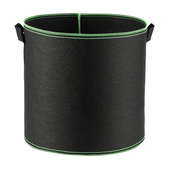 Heavy Duty Plant Grow Bags with Handles, Breathable Fabric Planter Pots for Vegetables Flowers, Outdoor Garden Planting Black 8" X 10"
