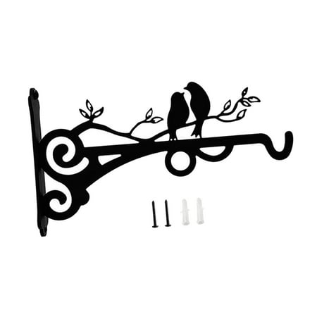 Heavy Duty Planter Hangers Wall Mount Iron Decorative Outdoor Planter Hooks Hanging planter Brackets for Outdoor Garden Indoor Balcony Fence