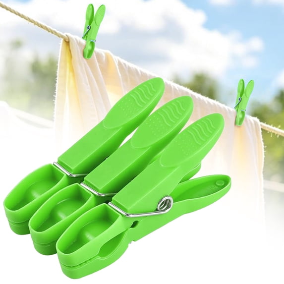 Heavy Duty Plastic Clothespins With Springs Windproof Laundry Clips Strong Grip Non-Slip Clothes Pegs Durable Reusable Multicolor Clothesline Clips For Indoor Outdoor Hanging Drying Travel