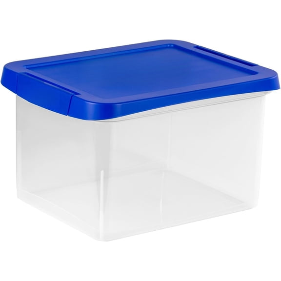 Heavy Duty Plastic File Box with Hanging Rails, Letter/Legal, 1 Pack (0086205)