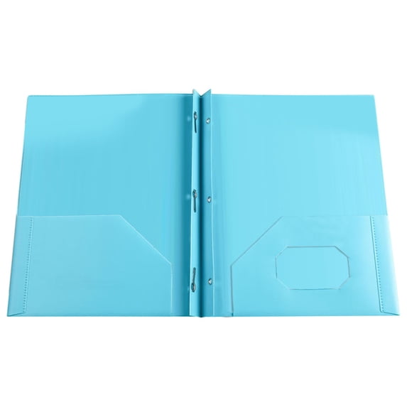 Heavy Duty Plastic File Folders with Pockets, Document Organizers, Durable Water-Resistant Folder for Office & Professional Use, 1 Pocket for Business Card