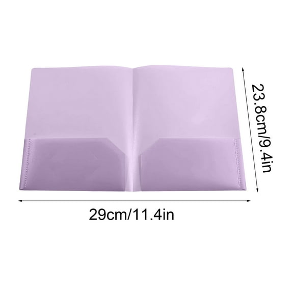 Heavy Duty Plastic File Folders With Pockets Letter Size 7 Fashion Colors Includes 1 File Storage Clip For Office School Documents Organization