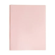 Heavy Duty Plastic Folders with 2 Pockets Durable File Folder with Business Card Slot Metal Tadpole Clip Inside Fits 3-Ring Binder, for School Office Home Assorted Colors, 1 Pack-Pink-11.51” x9.51”