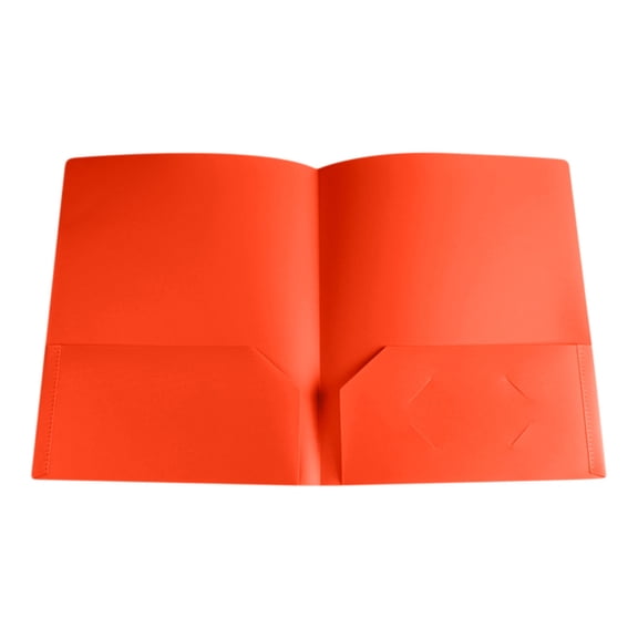 Heavy Duty Plastic Folders with Pockets, Letter Size File Folders with Business Card Slot, Durable Water Resistant Document Organizer for Office and Campus