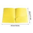 thumbnail image 1 of Waterproof Heavy Duty Plastic Document Folders, Paper Organizer Storage Pockets for Office, 1 Pack, Yellow, 1 of 5