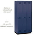 thumbnail image 1 of Heavy Duty Plastic Locker - Single Tier - 3 Wide - 6 Feet High - 18 Inches Deep - Blue, 1 of 3