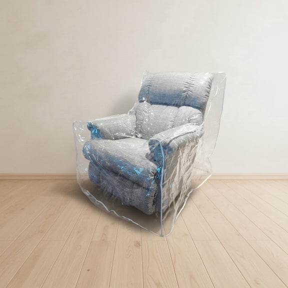 Heavy Duty Plastic Recliner Cover | Clear Vinyl Waterproof Sofa Couch Protector for Furniture Chairs