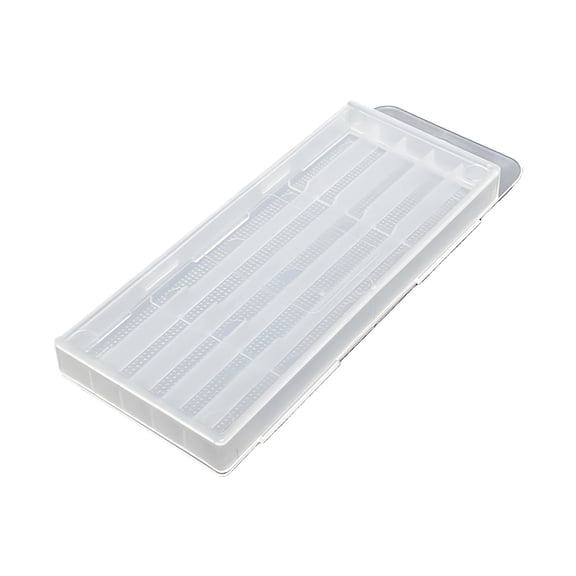 Heavy Duty Plastic Storage Case for Drill Bit Equipped with Internal Dividers and Lock Closure for Secure Storage