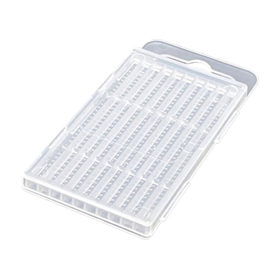 Heavy Duty Plastic Storage Case for Drill Bit Equipped with Internal Dividers and Lock Closure for Secure Storage