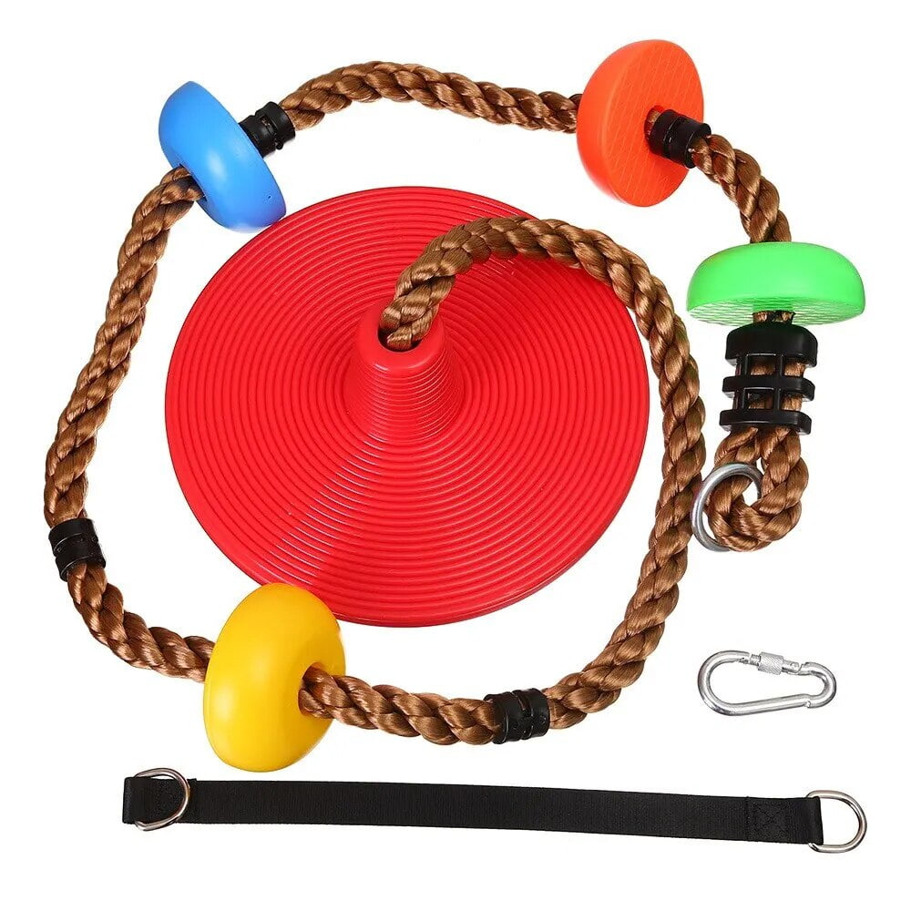 Heavy Duty Plastic Swing Seat Indoor and Outdoor Climbing Rope with