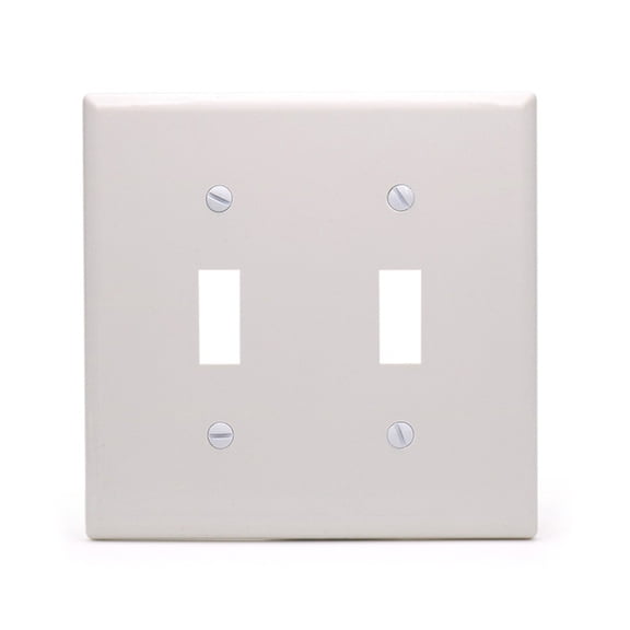 Heavy Duty Plastic Toggle Switches Panel Double Circuit Control Attaches Mount Design for Residential & Commercial Electrical