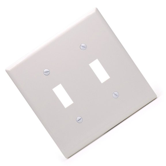 Heavy Duty Plastic Toggle Switches Panel Double Circuit Control Attaches Mount Design for Residential & Commercial Electrical