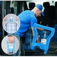 thumbnail image 1 of Heavy-Duty Plastic Water Bottle Handle - 1-Gallon Capacity Bucket Lifter for Home, Office & Water Delivery - Ergonomic Grip for Easy Two-Person Lifting UKHBMC | Blue, 1 of 9