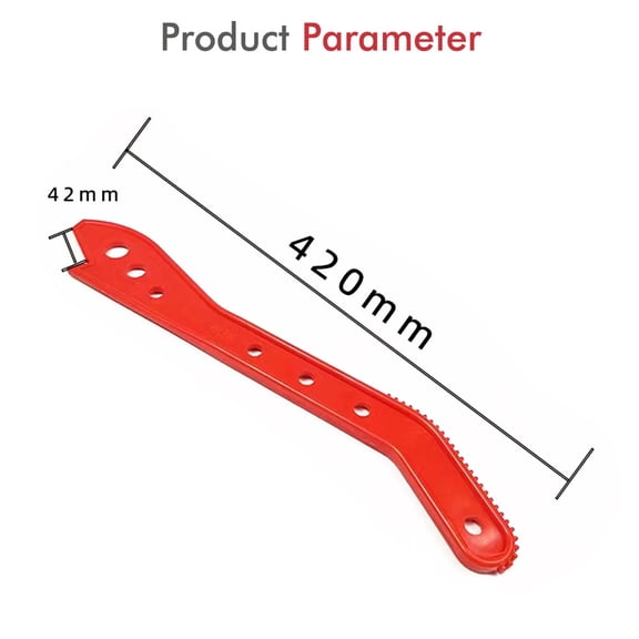 Heavy Duty Plastic Woodworking Saw Push Rod for Jointer and Router Table Red High Visibility Safety Push Handle for Precision Control and Hand Protection On Workbenches