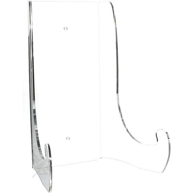 Heavy Duty Plate Display Stand 12Inch Clear Easel For 15" 18" Diameter Plates Photo Frames