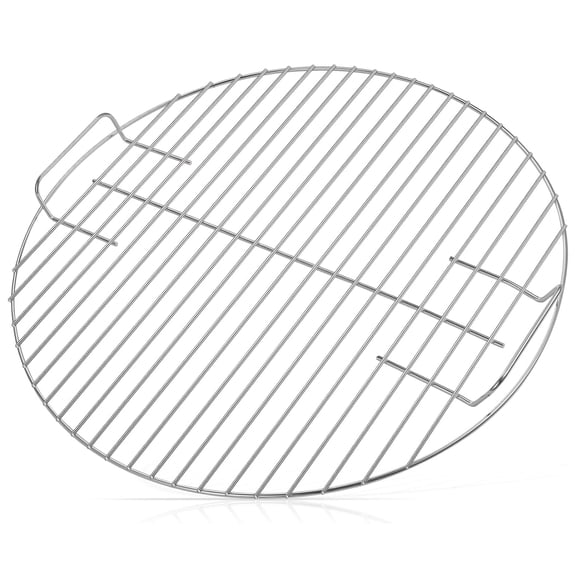 Heavy-Duty Plated Steel Grill Grate Replacement – 17 Inch Round BBQ Cooking Grid with Handles – Global Charcoal Kettle Rack – Non-Stick, Rust-Resistant Outdoor Barbecue Accessory