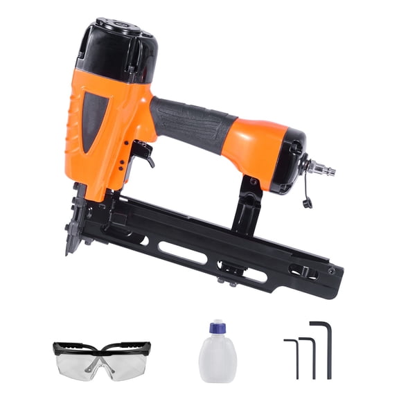 Heavy Duty Pneumatic Staple Gun, 16 Gauge 7/16" Crown, 1" to 2" Staple Length, 70-120 PSI Air Powered Stapler for Roofing, Fencing, and Subfloor Installation