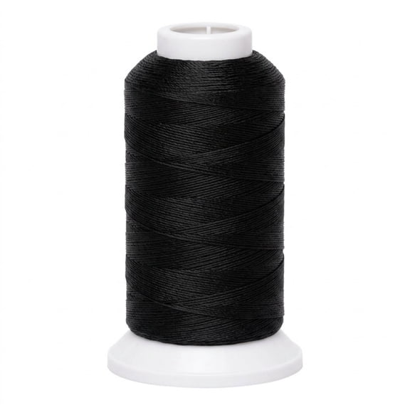 Heavy Duty Polyester Thread, Black Tex 70 for Upholstery Sewing, Quilting, Leather Craft, Canvas Repair, Marine, Outdoor, Automotive, Home Decor, Strong Abrasion Resistant #69 Thread, Black
