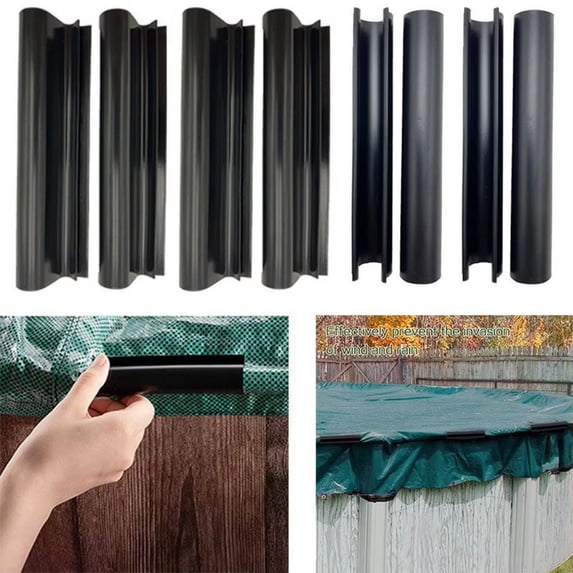 Heavy Duty Pool Cover Clips, ABS Plastic Windproof Clamps for Securing Winter Covers on Inground and Above Ground Pools