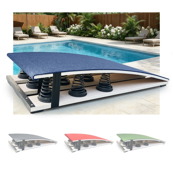 Heavy-Duty Pool Diving Board for Adults, 9-Spring Non-Slip Gymnastics Springboard, 320 lbs Capacity, for Inground Pool, Vault and Jump Training