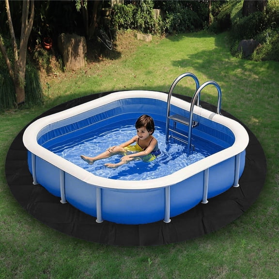 Heavy Duty Pool Ground Cloth 3.6m Round Pool Liner Pad For Above Ground Pools Puncture Protection Underlay (11.8 Feet)