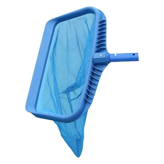 Heavy Duty Pool Skimmer Leaf Rake Net,18.89"×11.02" Wide Fine Mesh Deep Bag for Pool Cleaning | Strong Plastic Frame, Universal Fit for 1.12" Poles,Excluding Telescopic Pole(Blue)