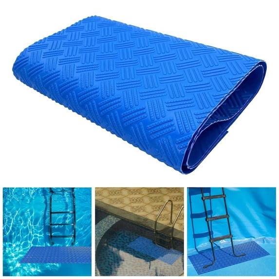 Swimming Pool Step Mat Heavy Duty Ladder Pad Protective Flooring for Inground Pools Damage and Secure Grip