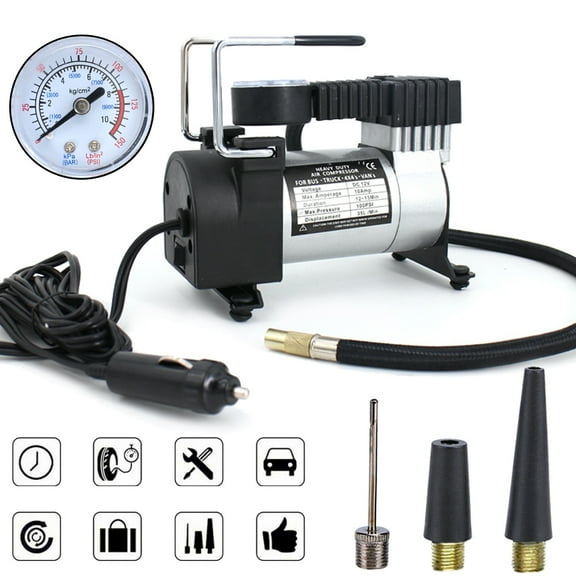 Heavy Duty Portable 12V 150PSI Car Tyre Auto Tire Inflator Pump Air For Universal Vehicle SUV Truck Caravan