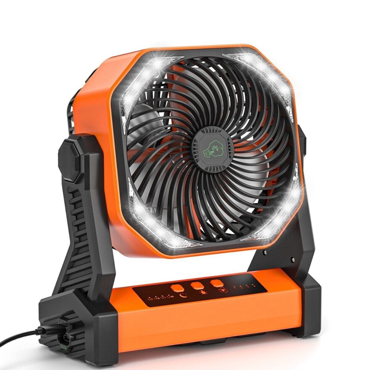 TPR Marketplace 4-Speed Heavy Duty Portable Fan, Battery-Powered, 58-Hour Runtime