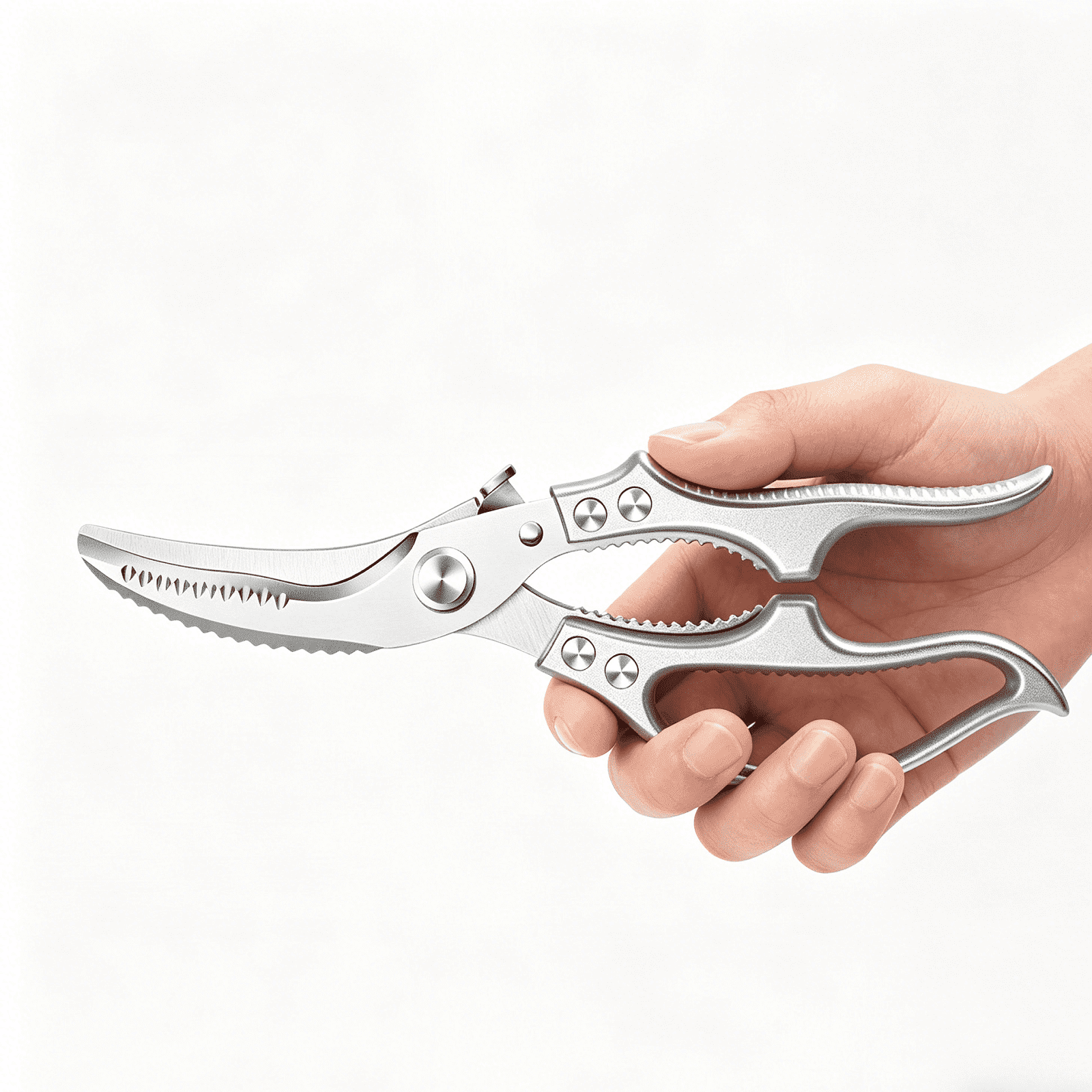 PLERISE Poultry Shears, Kitchen Shears with Non-Slip Handle and Safety ...