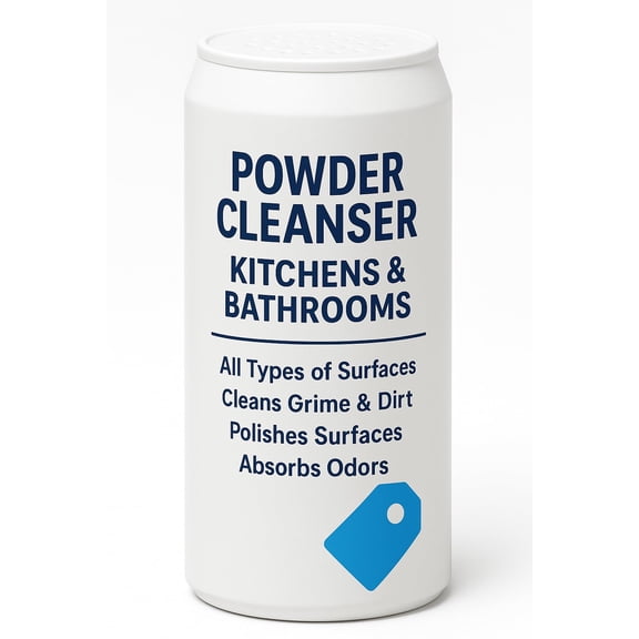 Heavy-Duty Powder Cleanser for Kitchens & Bathrooms (Over 1 LB)  Cleans Grime & Dirt, Polishes Multiple Surfaces, Absorbs Odors, Effective on Sinks, Counters, Tubs, and Tiles (Single Pack) 04410