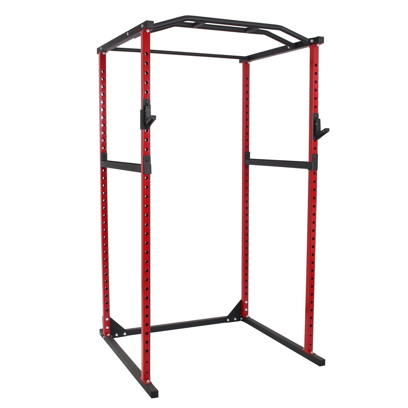 Heavy Duty Power Rack Squat Cage Include Adjustable Safety Bars,Pull-Up Bar For Home Fitness Strength Training