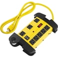 thumbnail image 1 of Heavy Duty Power Strip with USB, Workshop 8 Outlet Sur Protector 2700 Joules, Industrial Metal 15Amp Power Strip, 6FT Extension Cord and Wide Spaced. Yellow, 1 of 4
