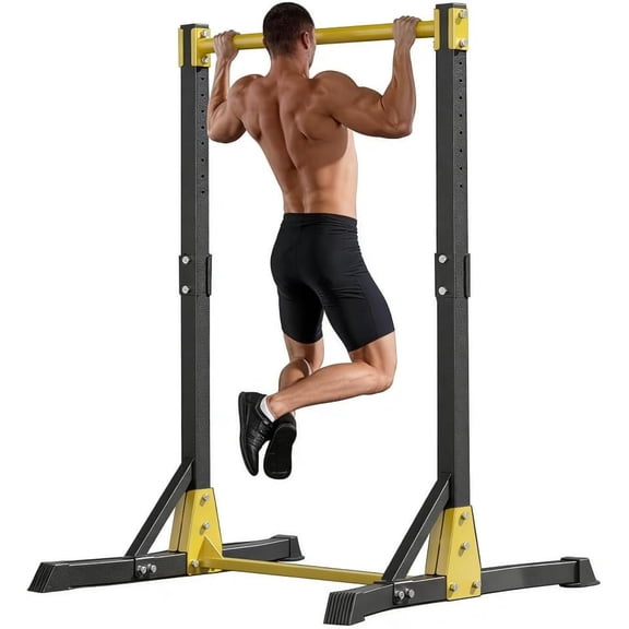Heavy Duty Power Tower Pull Up Bar, 400LB Capacity Multi-Function Gym Station for Dips, Chin-Ups, Vertical Raise, and Push-Ups with 11 Adjustable Heights