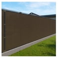 Heavy Duty Privacy Screen Fence 98 Blockage Solid Brown 4'x164' Brass