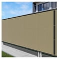 Heavy Duty Privacy Screen Fence 98 Blockage Solid Sand 4'x182' Brass