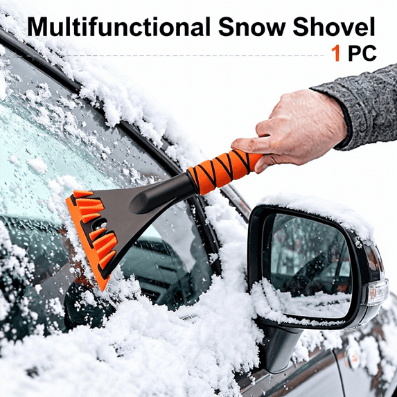 Heavy Duty Professional Detachable Snow System - Complete Vehicle Safe Tool for Car Snow Removal and Ice Cleaning with Premium Construction and Advanced Design Features